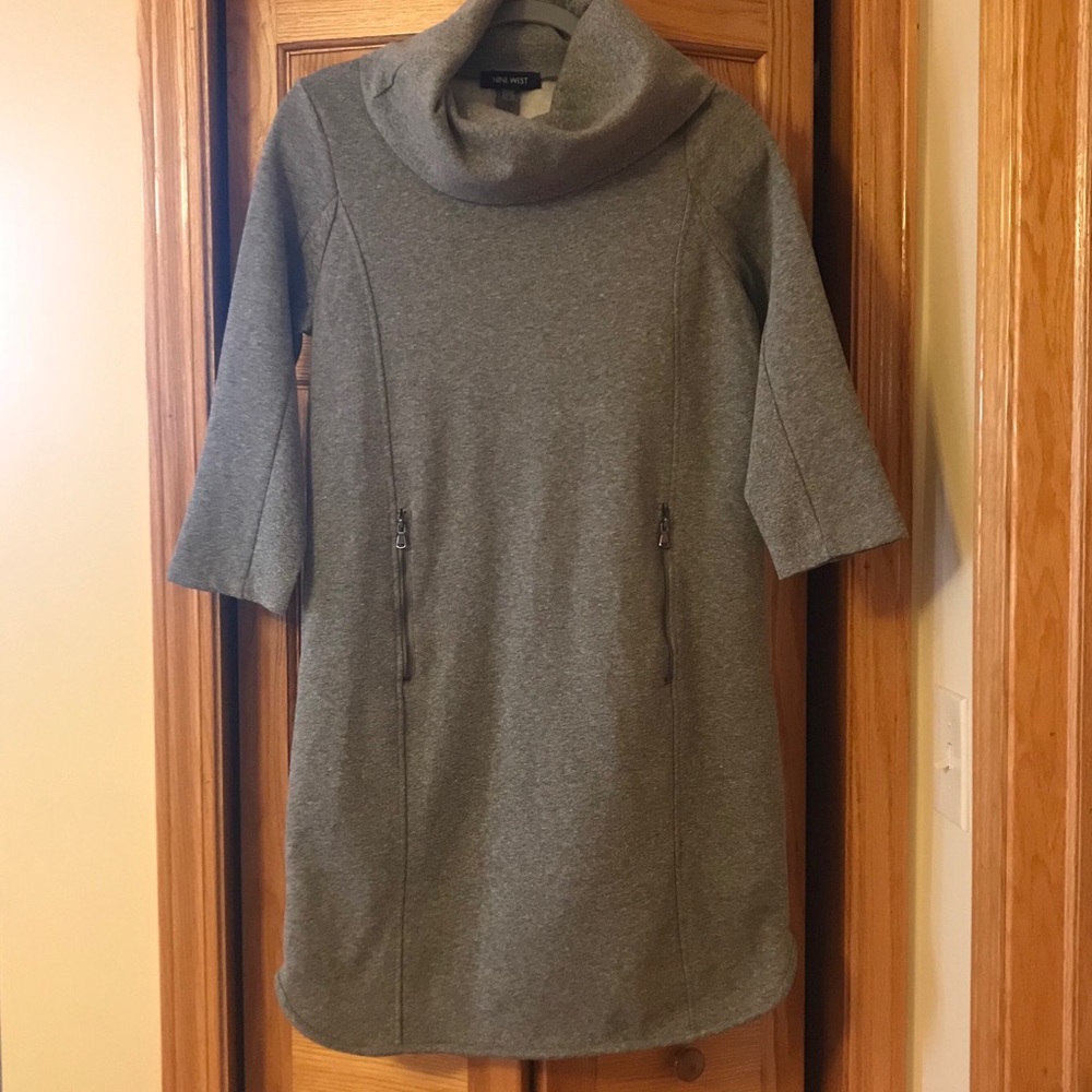 Nine West cowl neck midi sweater dress